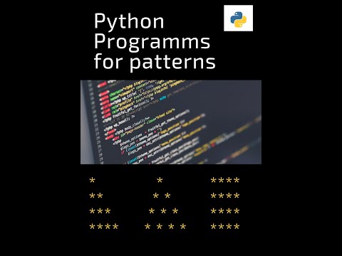 Python Pattern Programs || Star Patterns || Python Programming || Different Type Star Patterns ||
