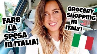 Grocery shopping and Italian Supermarket tour | Fare la spesa in Italia!
