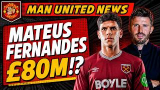 West Ham Want £80m For Mateus Fernandes + Rashford Latest | Manchester United Transfer News LIVE