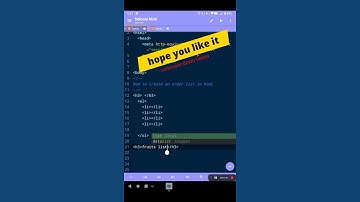 how to create an order list || html || web development || coding