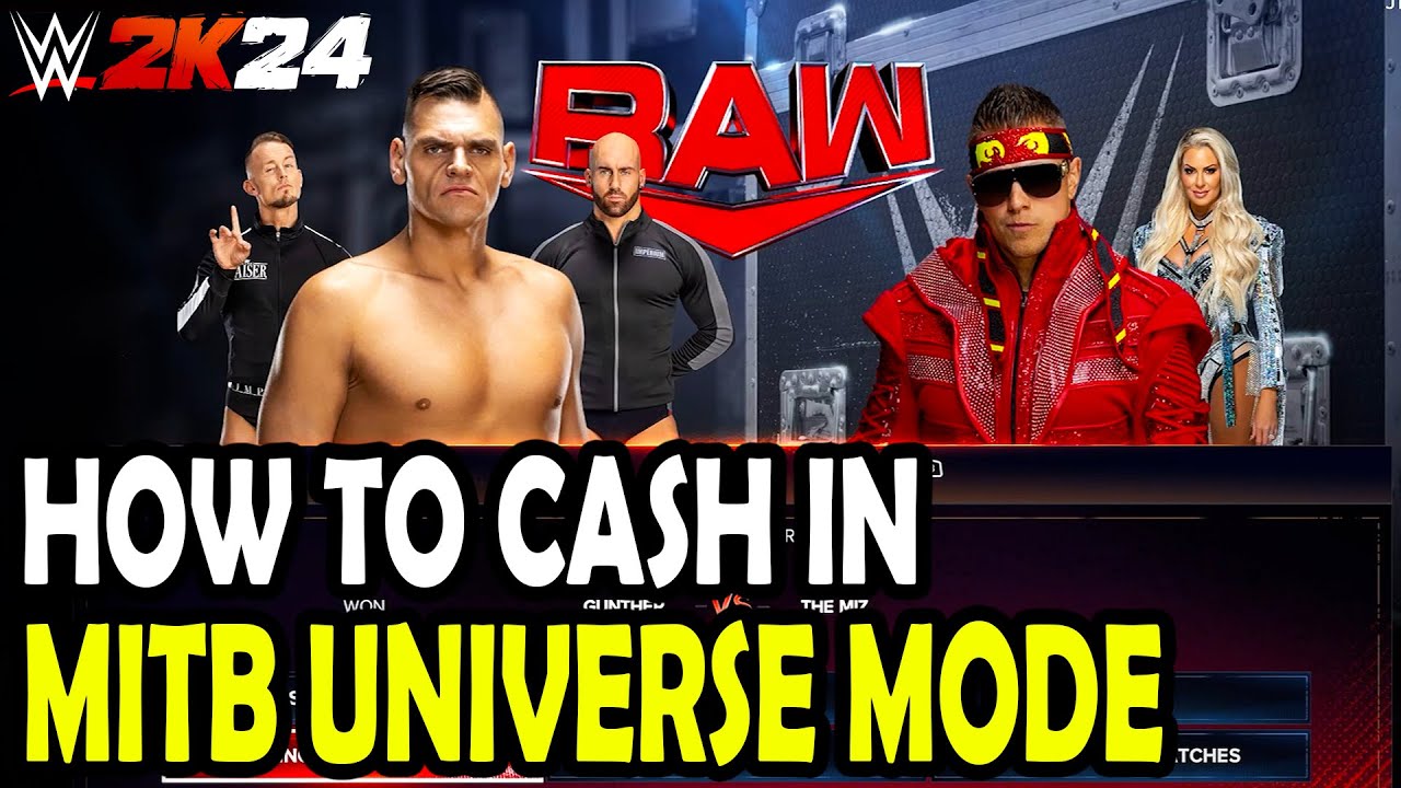 How to Cash in MITB in Universe Mode 🔥 WWE 2k24