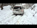 cadillac escalade winter snow fun