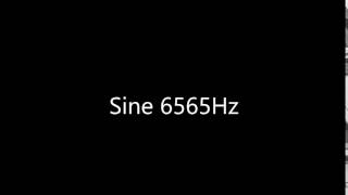 Sine 6565Hz Audio Only