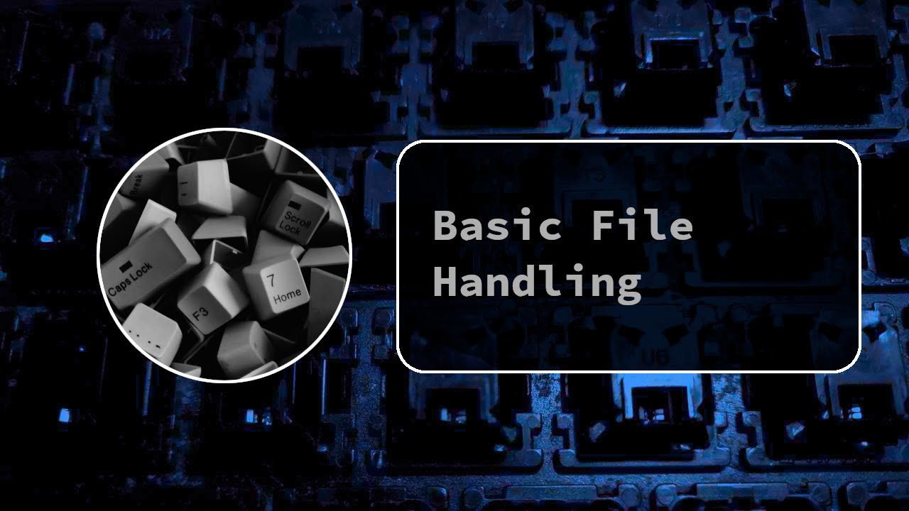 Basic File Handling - YouTube