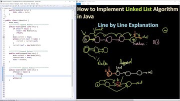 How to implement Linked List in Java Line by Line - Part 3 Delete Method