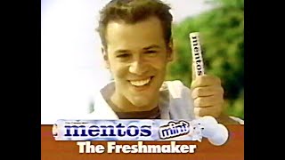 Mentos Mints Retro TV Commercial 1997 * Mentos The Freshmaker * Foo Fighters 'Big Me' Footos parody