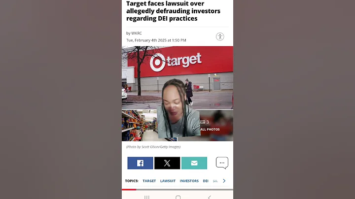 Target has been sued for allegedly concealing the risks of its diversity and social initiatives