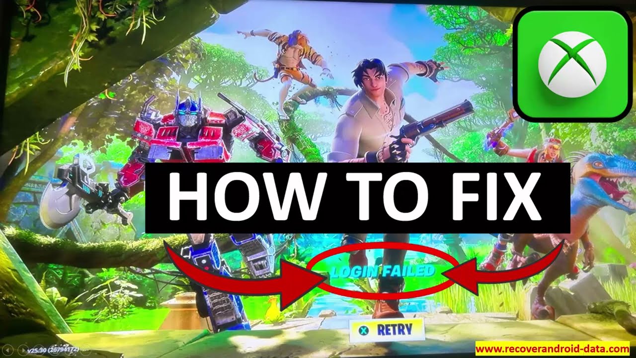 ❌ Can't login to Fortnite Xbox Series X or Xbox Series S