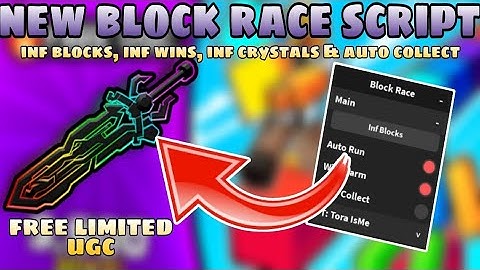 New Roblox Blocks Race Script | Inf Blocks, Wins, Crystals | Roblox Scripts | Mobile/PC | Delta