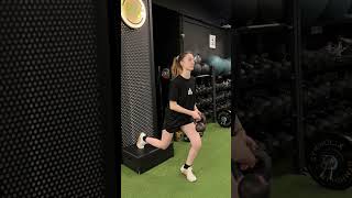 Stability/Static/Dumbbell/DB. Split Squat and Heel Lift Position