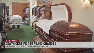 Death certificate change could cause delays for some