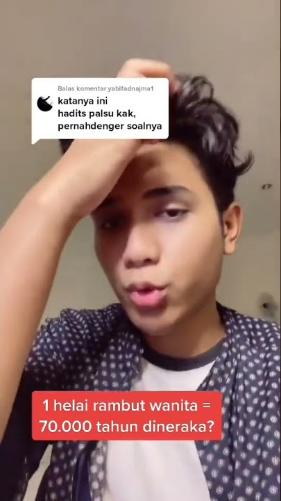 1 helai rambut wanita 70.000 tahun di neraka 🤔✨ #shorts