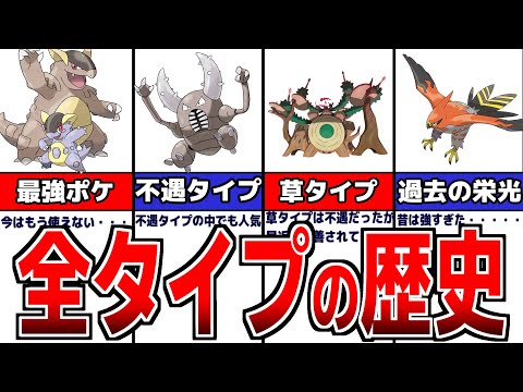 【歴史】これはヤバイ..『全てのタイプ』ポケモンの歴史まとめ【ポケモン剣盾】