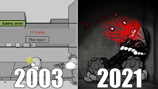 Evolution of Game Over Screen in Madness Combat Games [2003-2021] 