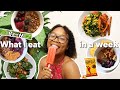 BILINGUAL What I Eat in a Week | realistic, plant-based/vegan meals