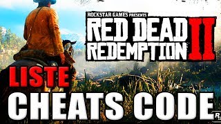 RED DEAD REDEMPTION 2 : list of all cheats  code !! ( and how to activate them )