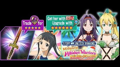 Sword Art Online Memory Defrag - Midgard Maiden Warriors Mid Summer Event Full Story