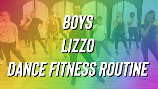 Boys - Lizzo - Dance Fitness Routine by Jolene Denise - Turn Up - Zumba - Easy TikTok Resimi