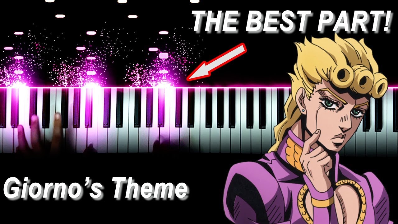 Giorno Theme Ноты. Giorno Theme пианино Art. Giorno main Theme. Giorno s theme