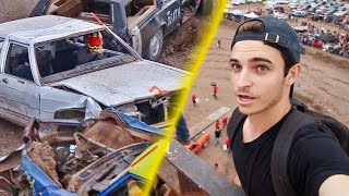 DEMOLITION DERBY IN MEXICO! CAR CRASHING!