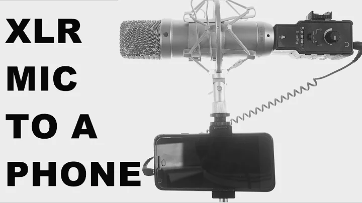 How To Connect A Professional XLR Studio Condenser Microphone To A Smartphone - With A Rode NT1A