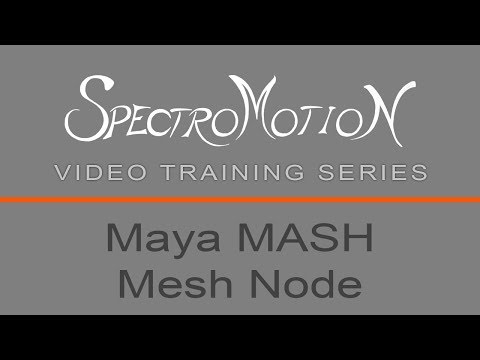 Maya 2018 - MASH Mesh Distribution