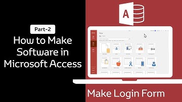 How to Make Software in Microsoft Access Part-02 | Make Login Form