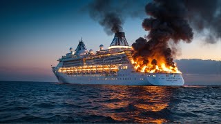 Tragedy Today! 5,000 Elite Russian Troops Burned While Boarding a Cruise Ship in the Atlantic Ocean