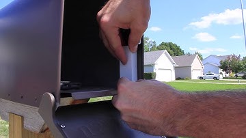 Smart Mailbox - Sensor install for notification of mail delivery.