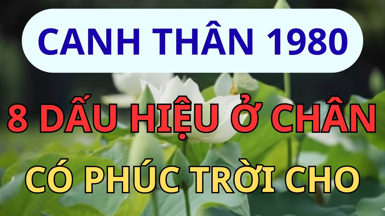 Canh Thân 1980: Sở Hữu 8 Tướng Chân Này Là Phúc Báu Trời Ban Cả Đời Gia Tiên Độ Trì, Hậu Vận Đại Phú