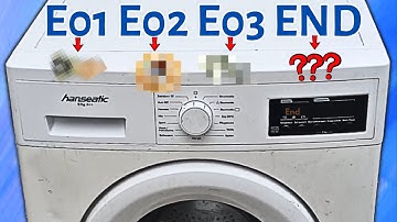 Fix Hanseatic Washing Machine Error Codes: E01 E02 E03 End
