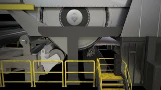 Paper Machine 티슈 만드는 기계 3D Simulation