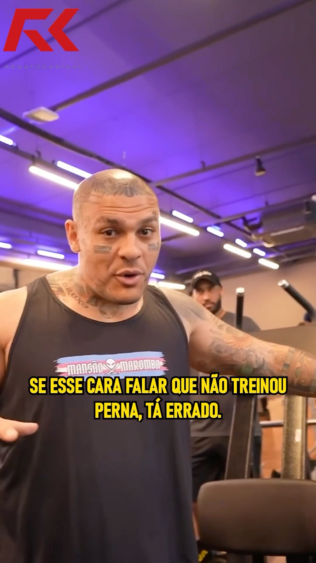 CEROL SOFREU NO TREINO DE PERNA COM O TOGURO! #juliobalestrin #toguro #cerol #legday #treino #meme