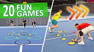 Tennis Fun Training For All Ages 🔥 20 Great Games For Your Tennis Event ▶ Part 3