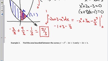 Calculus Unit 6.1 Notes Area between two curves day 1 2019