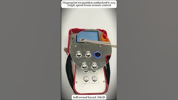 Fingerprint recognition authorized 6-way single speed crane remote control