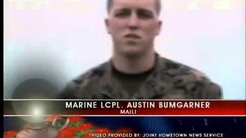 Holiday greetings: Marine LCPL Austin Bumgarner