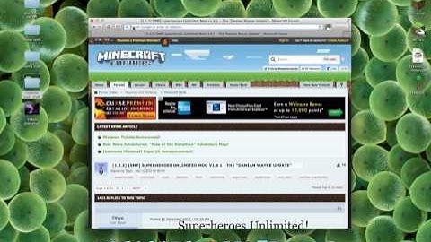 minecraft how to get the super hero unlimited mod mac