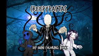 DIY Creepypasta Horror mini coloring book