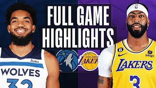 Timberwolves vs LA Lakers Full Game Highlights |Mar 31| NBA Regular Season 2023