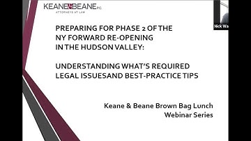 Lunch and Learn - Best Practices for Re-opening