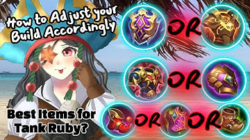 How to Adjust your Build According to your Enemies | Tank Ruby Tutorial | Mobile Legends Ruby Guide