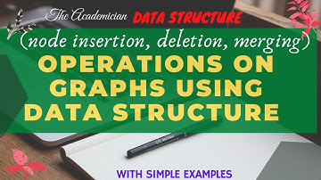 [DS 45] Operations on graphs (node insertion, deletion, merging) using data structure