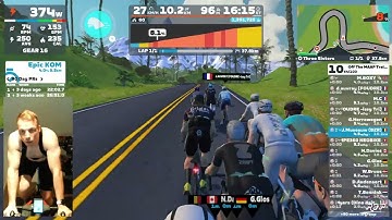 Zwift - Off the MAAP training ride - The Three sisters