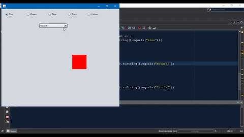 java shape Drawer with colors