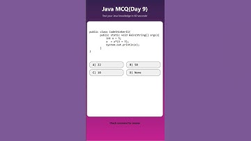 #Core Java MCQ #java #coding #quiz #code #exam #education #java BODMAS #codethinker11