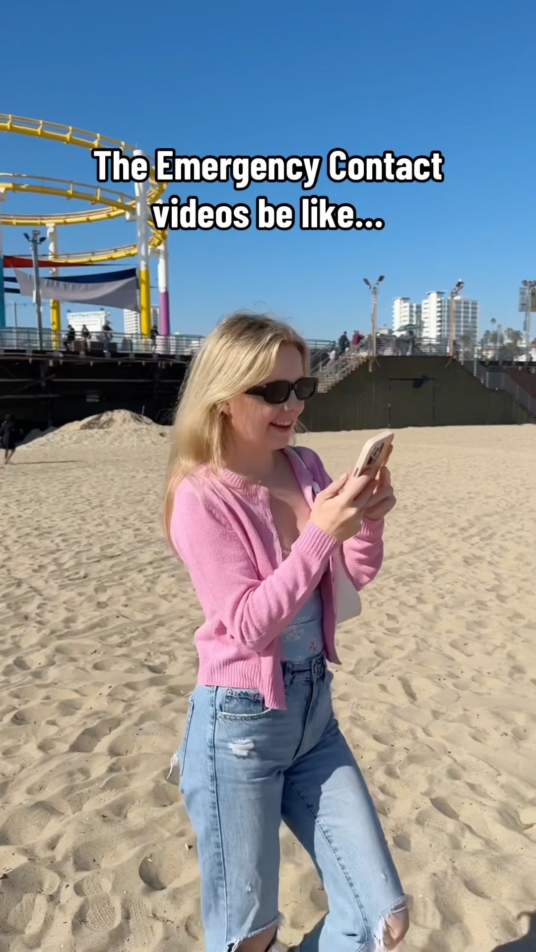 Those emergency contact videos be like… w/ @briannamizura  #trend #funny
