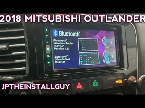 2018 MITSUBISHI OUTLANDER radio removal and replacement