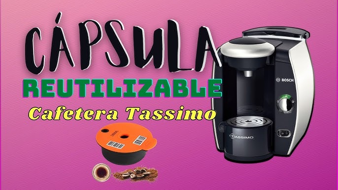 TASSI-GO Cápsulas reutilizables para cafeteras Bosch Tassimo | Cápsulas  recargables Tassimo para café expreso y café, en acero inoxidable y  plástico