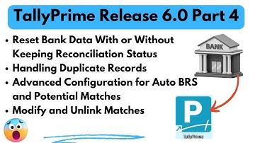 🚀 "TallyPrime 6.0: Reset Bank Data & Reconciliation | Fix Duplicate Records | Banking Features"